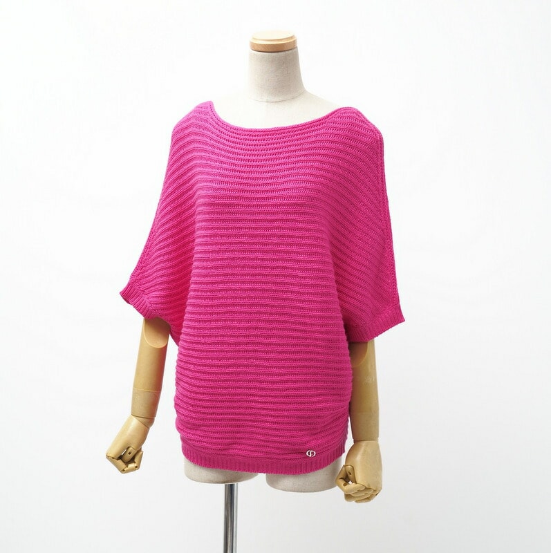 ■美品■Christian Dior クリスチャンディオール セーター サイズ36(F)40(I)165/84A 総カシミヤ ニット ドルマンスリーブ イタリア製 ブランド古着【中古】20221026/GL8144