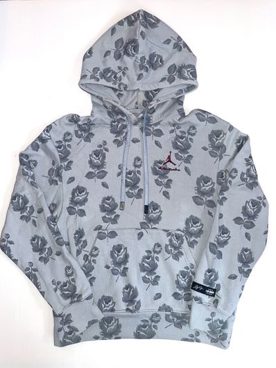 Jordan A ma maniere Allover Print Fleece Hoodie "Obsidian Mist"