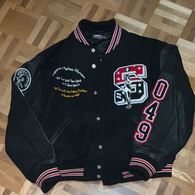 Supreme x HYSTERIC GLAMOUR Varsity Jacket "Black"