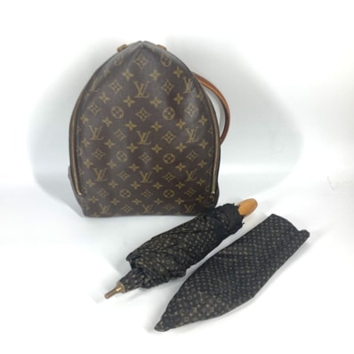 ルイヴィトン LOUIS VUITTON シビラ ショッピング インザレイン M99030 モノグラム 100周年 限定 傘つき アンブレラ バックパック カバン リュックサック モノグラムキャンバス ブラウン