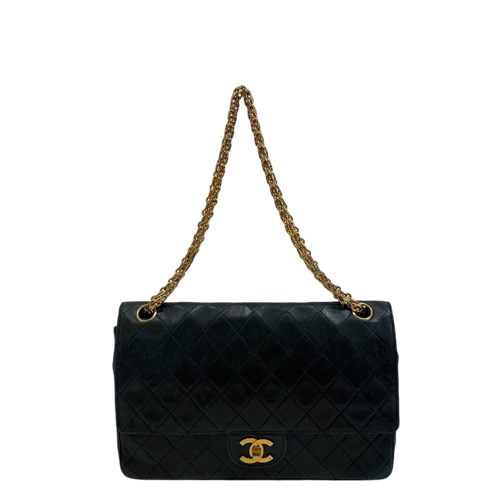 シャネル CHANEL ショルダーバッグ マトラッセ マトラッセ ダブルフラップ ブラック