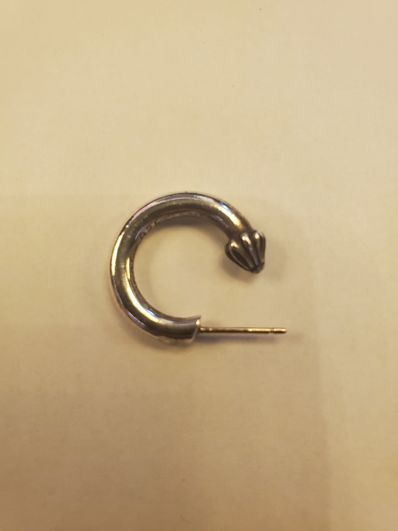 Chrome Hearts Hoop Plain Earrings "Silver"