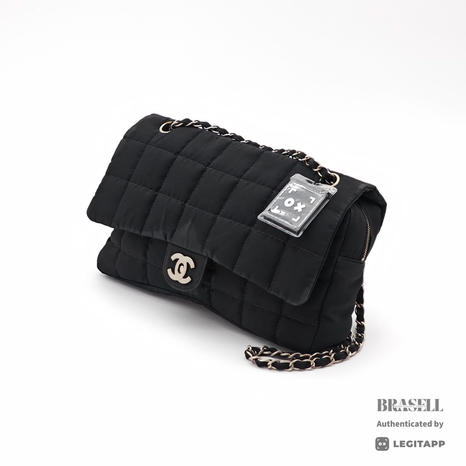 CHANEL シャネル チョコバー マトラッセ チョコバー 7919620 ショルダーバッグ Nylon Black レディース