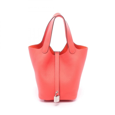 エルメス HERMES ピコタンロックPM ローズテキサス ハンドバッグ バッグ トリヨンクレマンス トリヨンクレマンス U刻印(2022年製造) レディース レッド系 【中古】