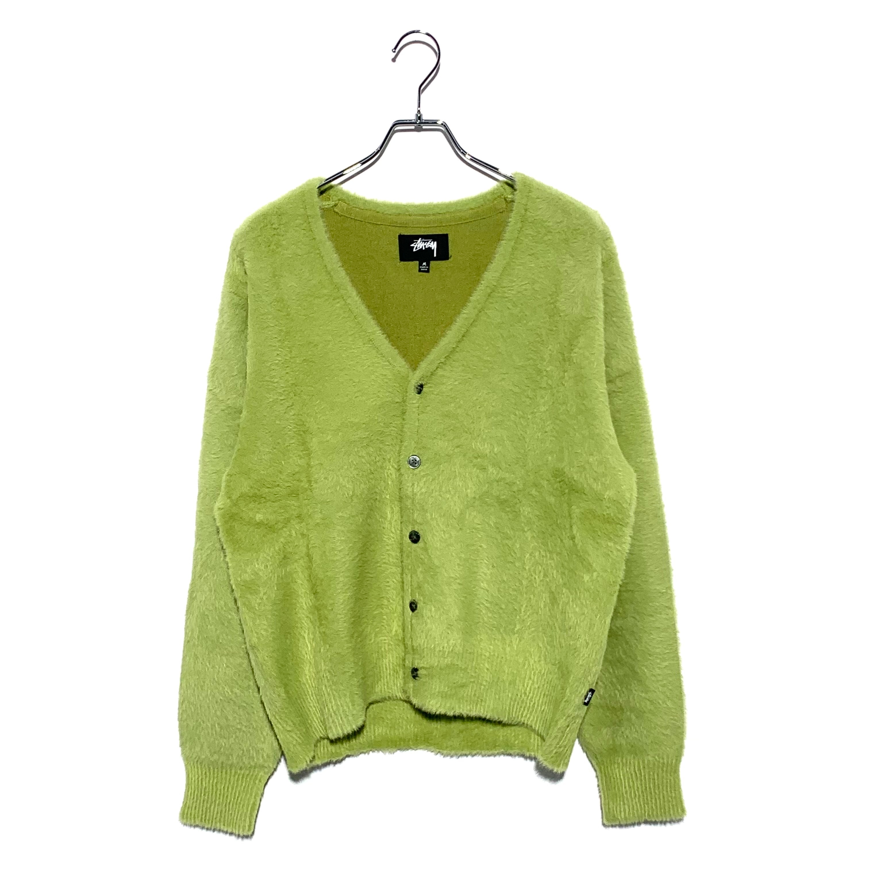 Stussy SHAGGY CARDIGAN "Lime"