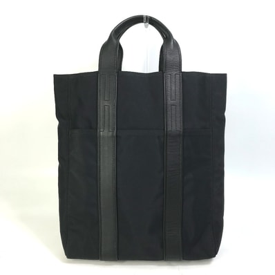 エルメス HERMES アカプルコカバスMM ハンドバッグ カバン トートバッグ ナイロン ブラック