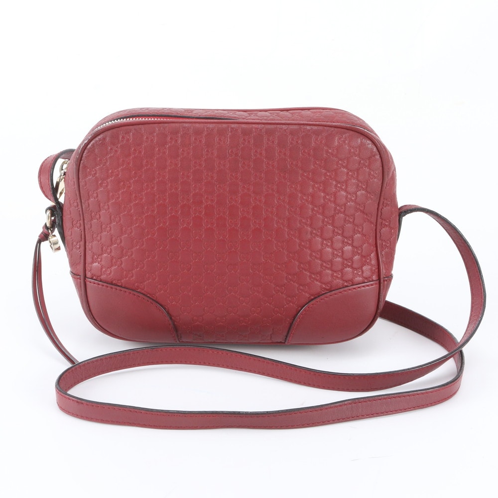 ■美品 グッチ グッチシママイクロ 449413 ショルダーバッグ レザー