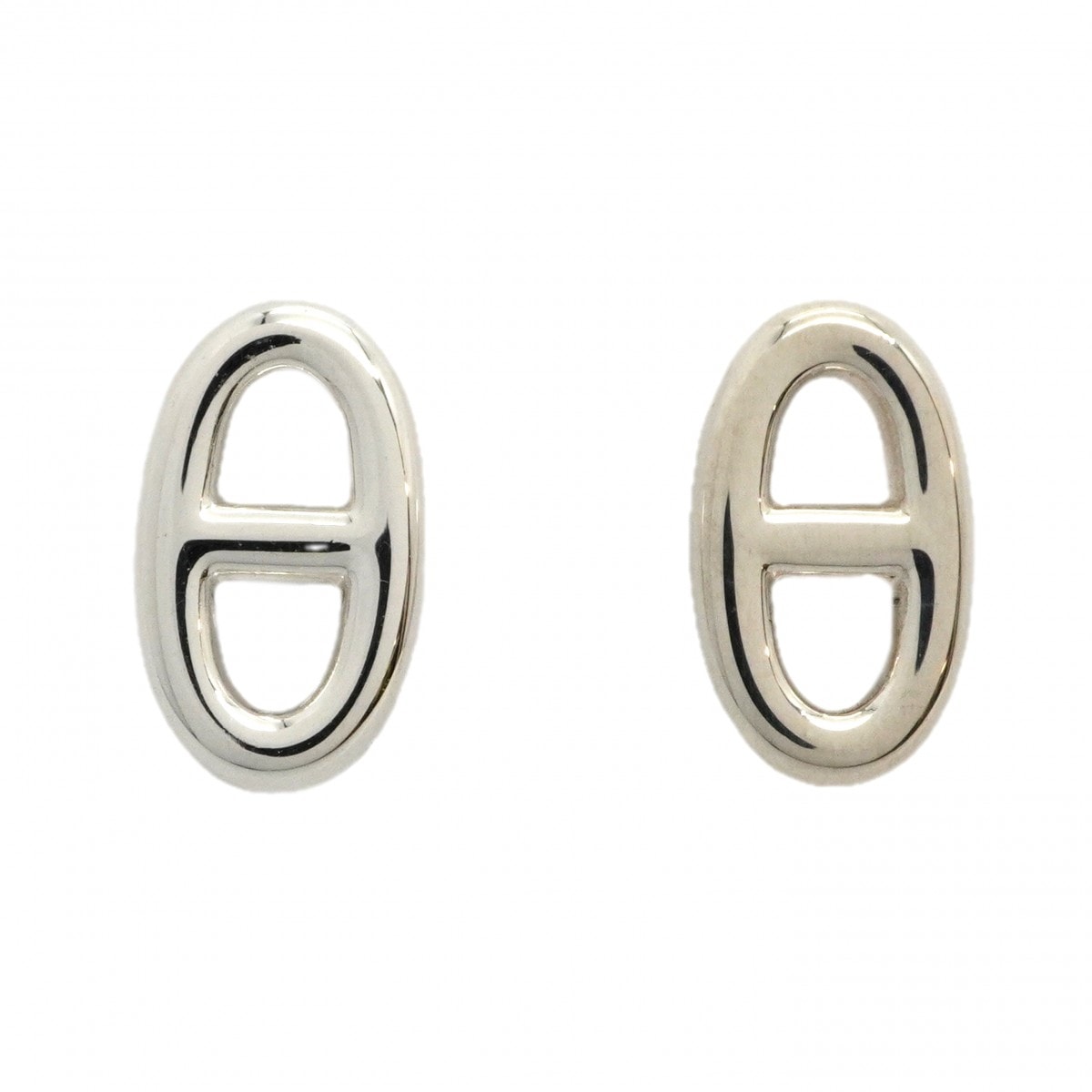 【6jbb0370】エルメス ピアス シェーヌダンクル TPM シルバー925【中古】レディース