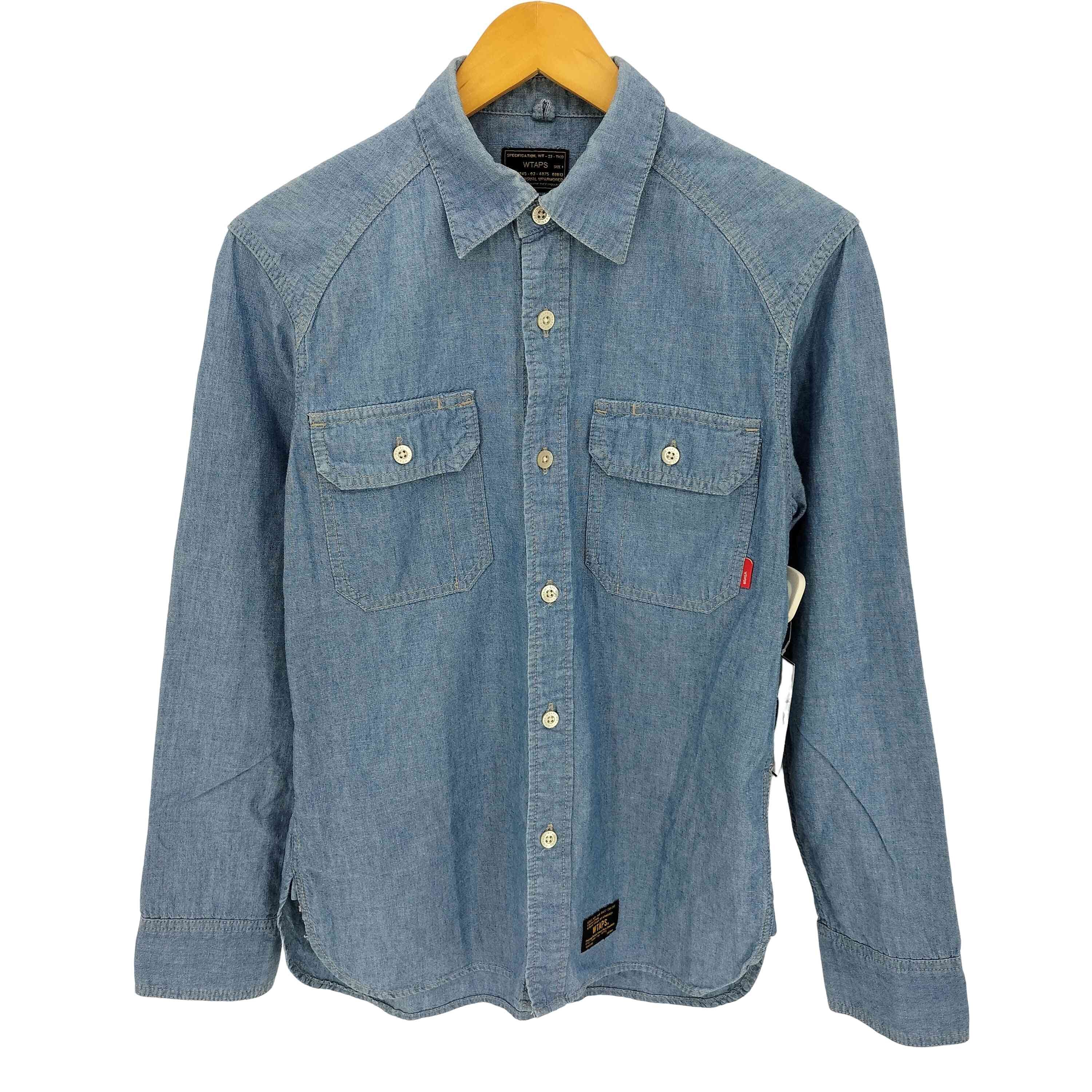 CELL LS CHAMBRAY セル シャンブレー シャツ インディゴブルー【1143868628067】