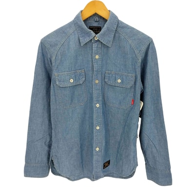 CELL LS CHAMBRAY セル シャンブレー シャツ インディゴブルー【1143868628067】