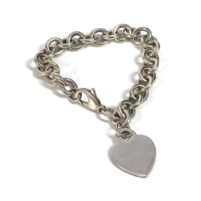 ティファニー TIFFANY&Co. リターントゥハート ロゴ アクセサリー チェーン ブレスレット SV925 シルバー