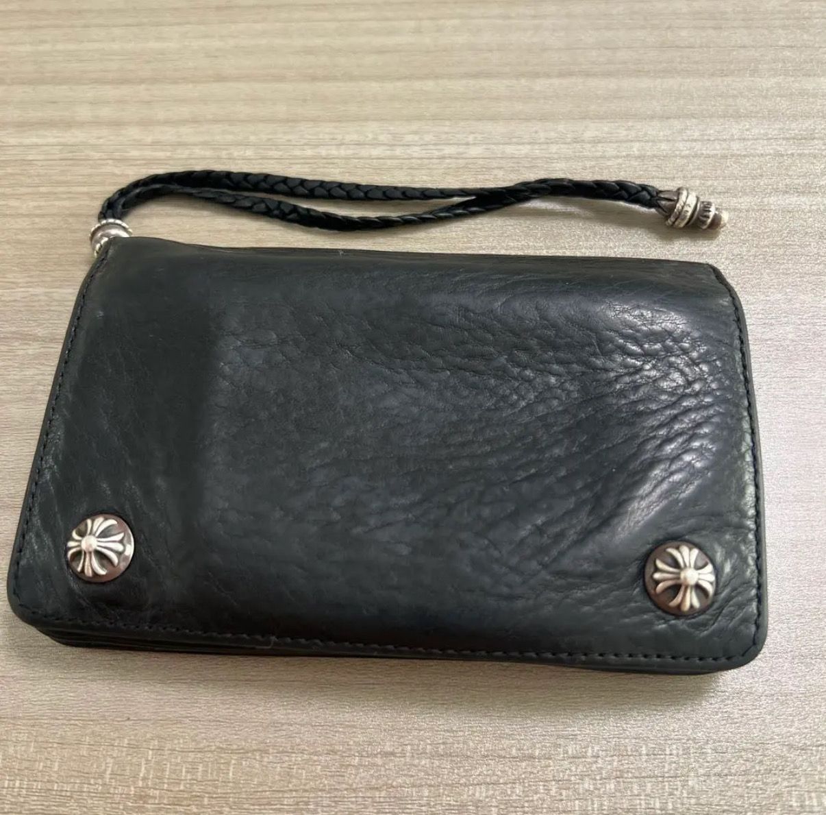 やや傷や汚れあり】美品！クロムハーツ 2zip ウォレット 財布