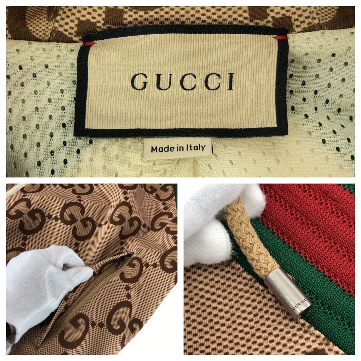 i*h様 美品　GUCCI グッチ　シェリーライン　テーラード　ミリタリージャケ B (目立った傷や汚れなし)】美品 GUCCI グッチ シェリーライン