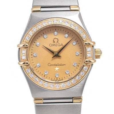 オメガ OMEGA 1267.15 コンステレーション ダイヤモンド ゴールド クォーツ レディース 美品 腕時計 O#151272