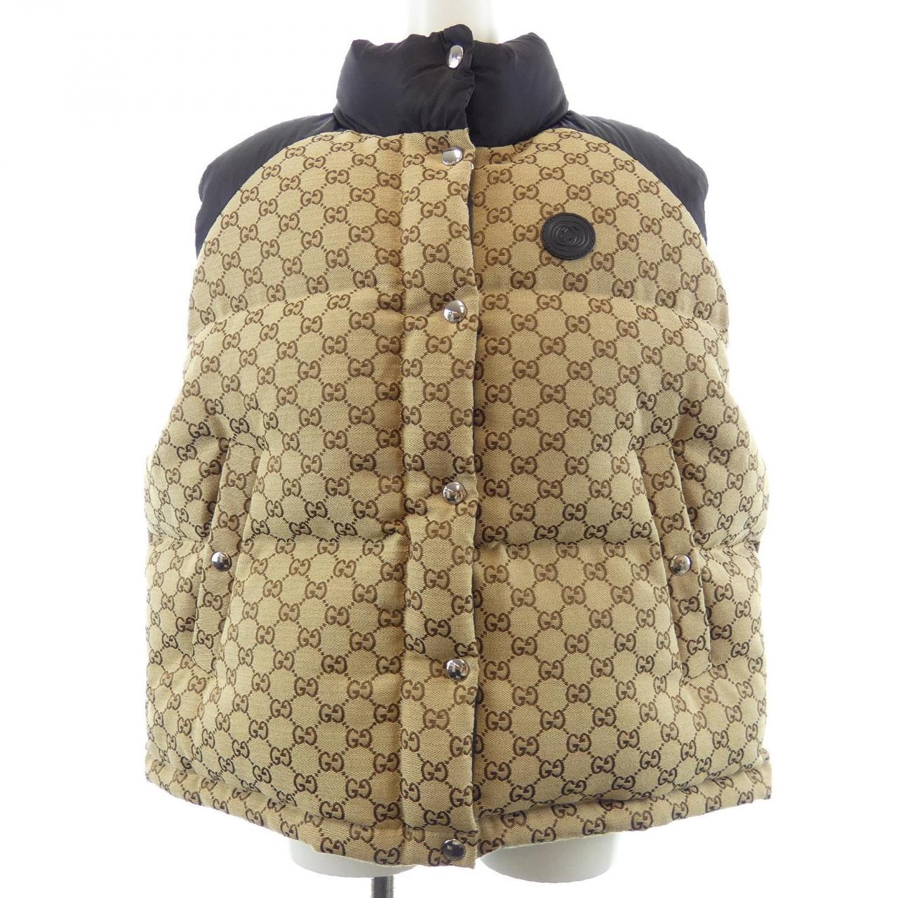 グッチ GUCCI GGコットンキャンバスパッド入りジレ 774910 Z9AAT ダウンベスト