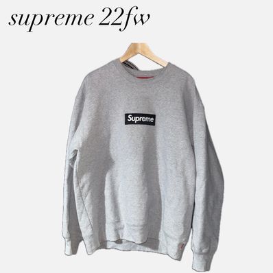 Supreme Box Logo Crewneck "Heather Grey" (22FW)