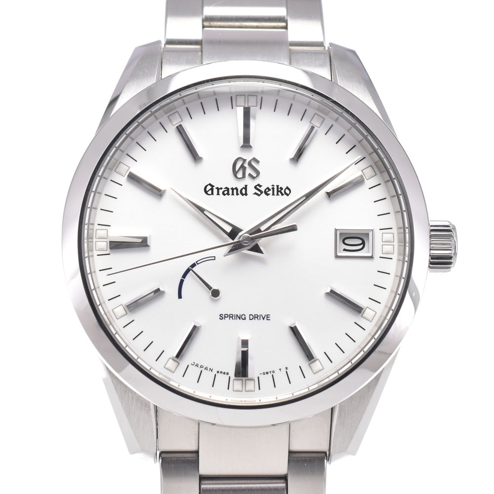 セイコー SEIKO SBGA299/9R65-0BM0 グランドセイコー シルバー スプリングドライブ メンズ 美品 箱付き 腕時計 N#151248