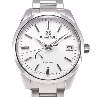 セイコー SEIKO SBGA299/9R65-0BM0 グランドセイコー シルバー スプリングドライブ メンズ 美品 箱付き 腕時計 N#151248