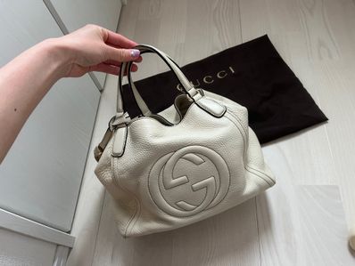GUCCI GG Soho Tote Bag "White"