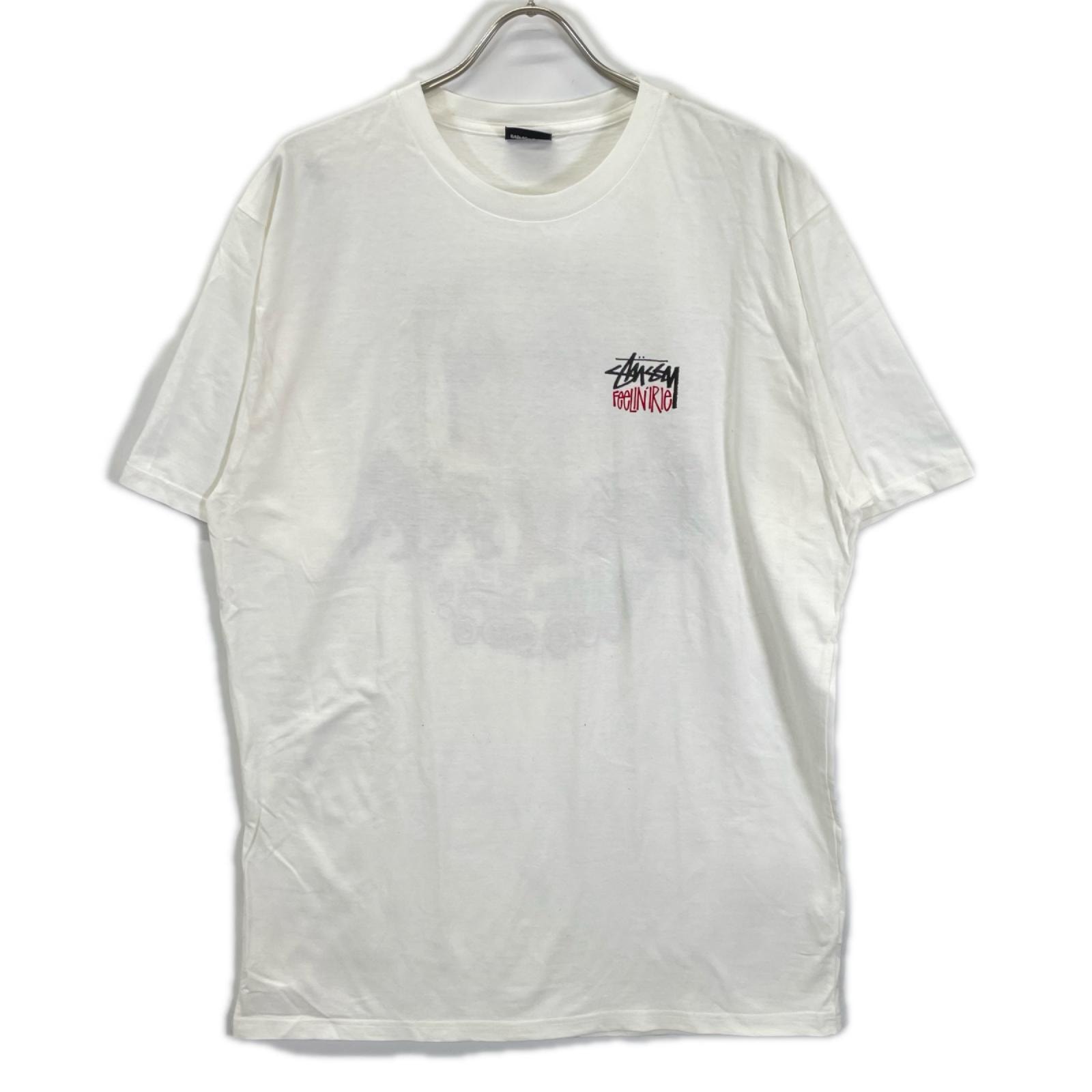 ステューシー ホワイト Feelin'Irie バックプリント Tシャツ XL