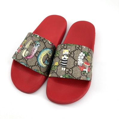 GUCCI(グッチ) チルドレンズ×ヒグチユウコ #EU34 508809 サンダル レッド