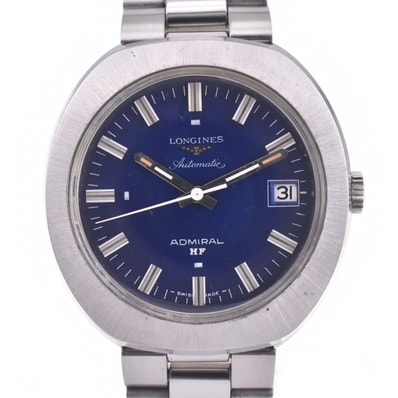 値下 ロンジン LONGINES アドミラルHF デイト SS 自動巻き メンズ 良品 □#142417