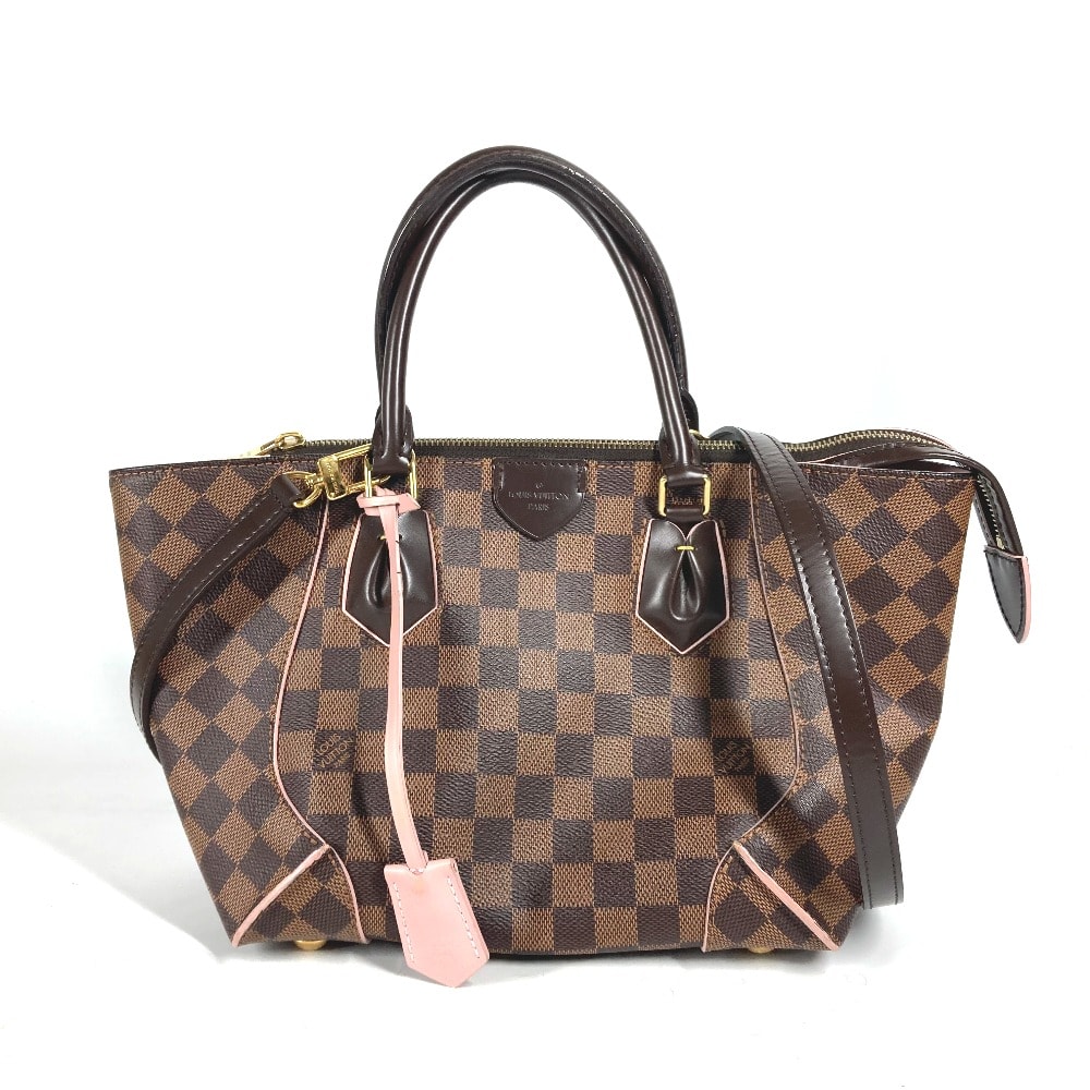 ルイヴィトン LOUIS VUITTON カイサPM N41554 ダミエ 2WAYバッグ ショルダーバッグ 斜め掛け 肩掛け ハンドバッグ ダミエキャンバス ローズバレリーヌ ブラウン×ピンク