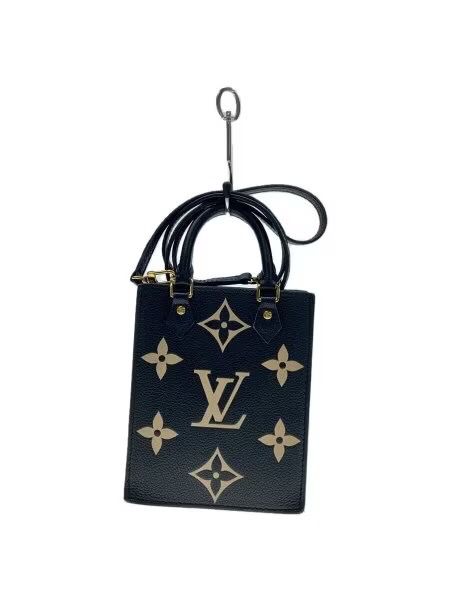 Louis Vuitton Bicolor Monogram Empreinte Leather Petit Sac Plat "Noir/Beige"