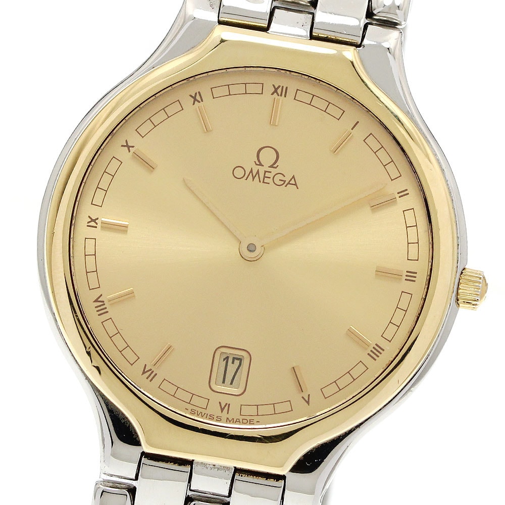 ★保 オメガ デビル シンボル デイト YGベゼル  メンズ 【中古】