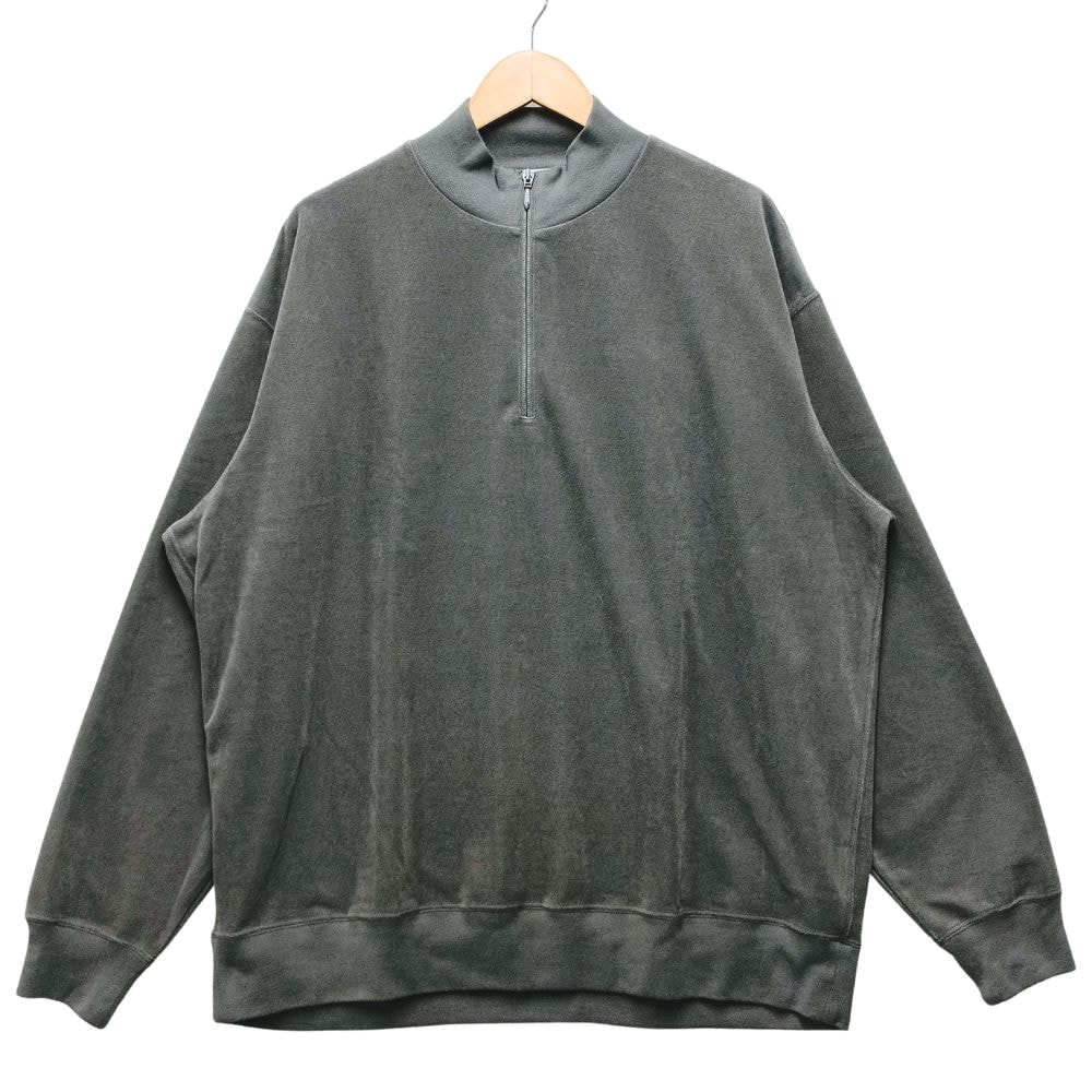 GRAPHPAPER グラフペーパー GM263-70254 Pique Velour Jersey Half Zip Sweatshirt スウェット 56155
