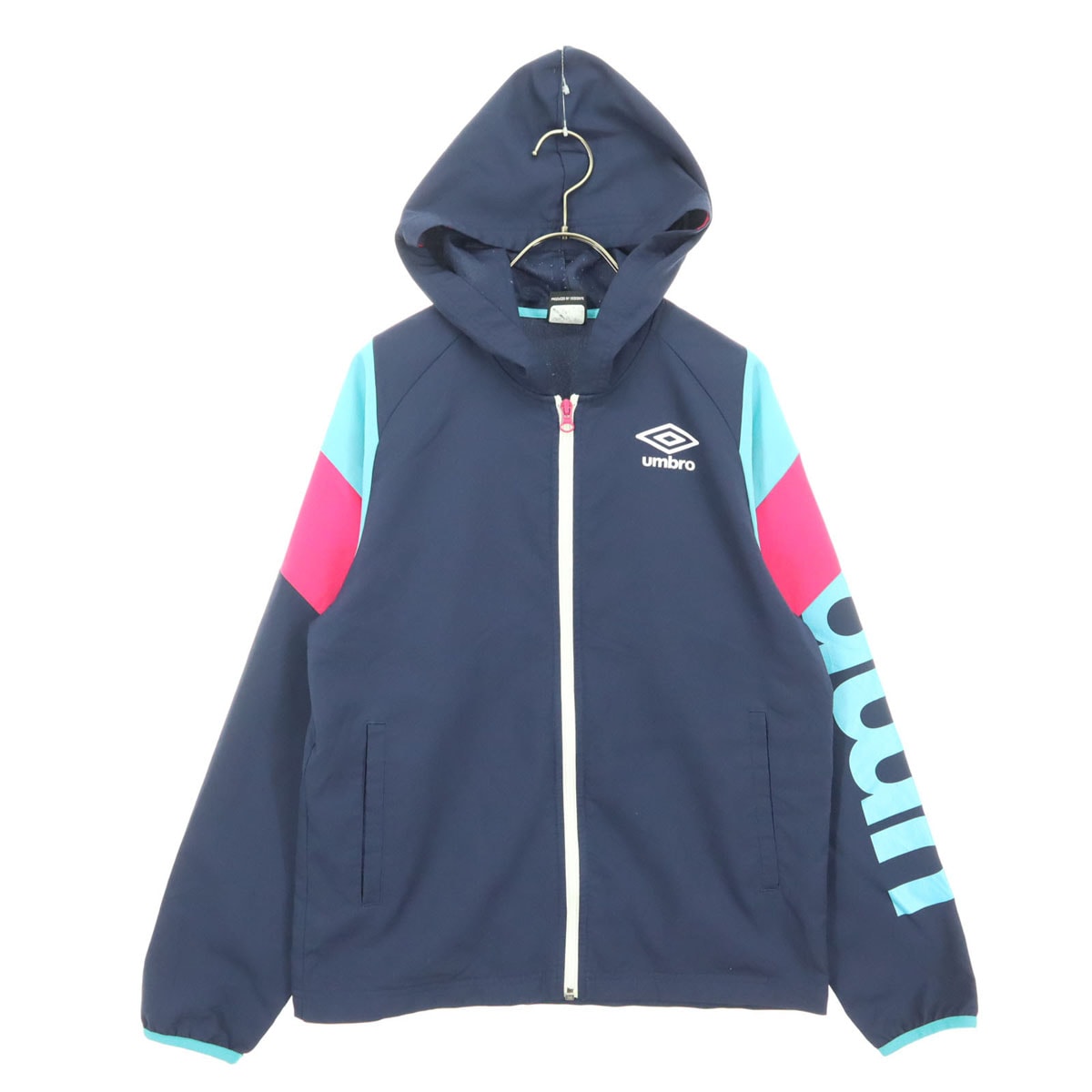 umbro アンブロ 長袖 ジップパーカー M ネイビー