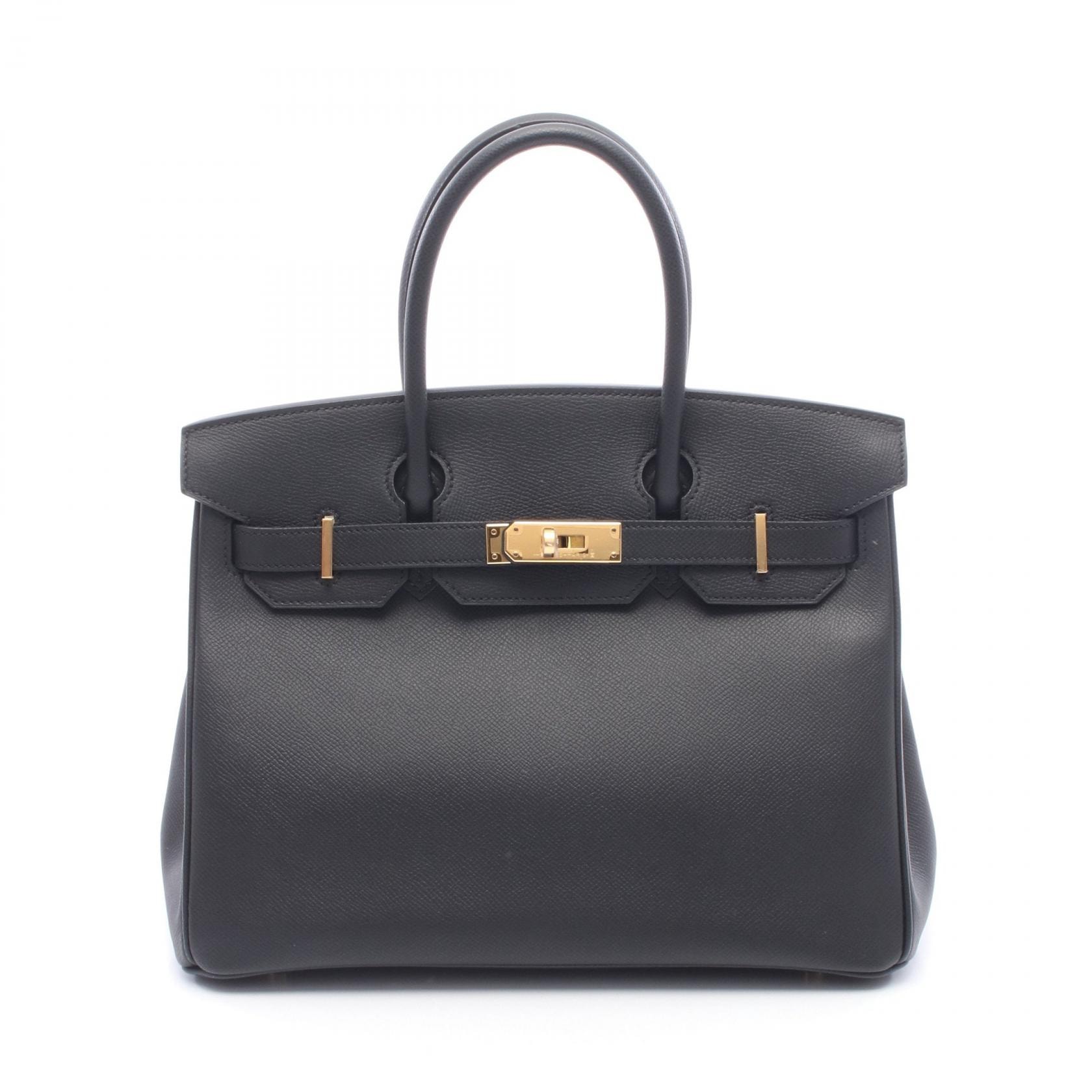 エルメス HERMES バーキン30 ハンドバッグ バッグ レザー ヴォーエプソン ヴォーエプソン D刻印(2019年製造) レディース ブラック系 041701CC 【中古】