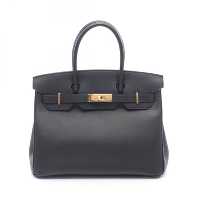 エルメス HERMES バーキン30 ハンドバッグ バッグ レザー ヴォーエプソン ヴォーエプソン D刻印(2019年製造) レディース ブラック系 041701CC 【中古】