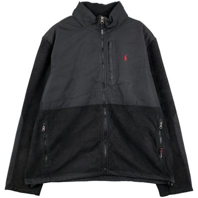 古着 ラルフローレン Ralph Lauren POLO by Ralph Lauren ナイロンxフリースジャケット メンズXL相当/eaa611169