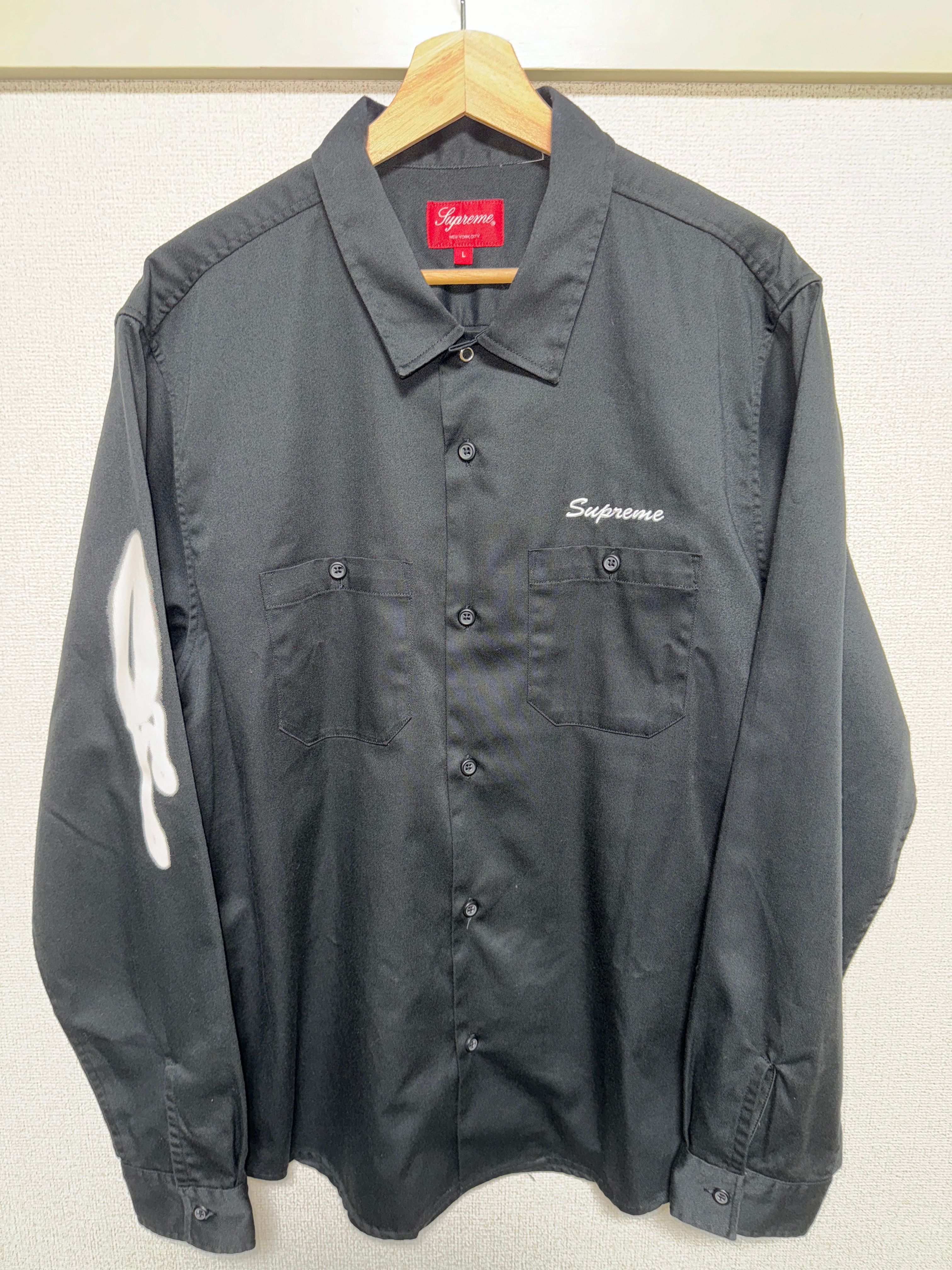Supreme Rose L/S Work Shirt "Black"