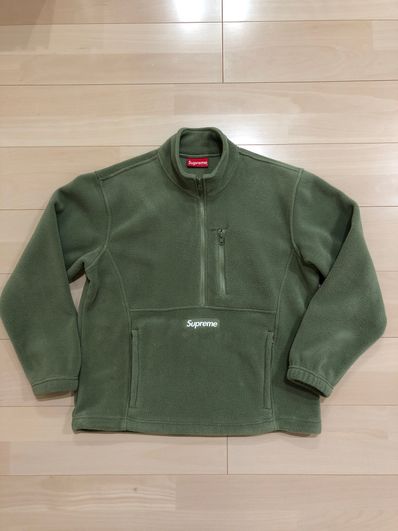 Supreme Polartec Half Zip Pullover "Light Olive"