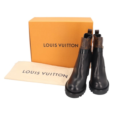 ルイヴィトン スタートレイルライン ブーツ モノグラムキャンバス レディース LOUIS VUITTON 中古