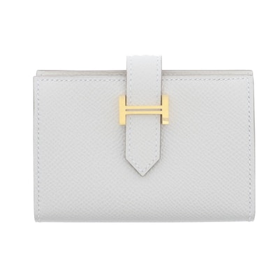HERMES エルメス ベアン ミニ コインケース コインケース 039795CK ヴォーエプソン ホワイト系 ゴールド金具 K(2025)刻印 レディース【中古】