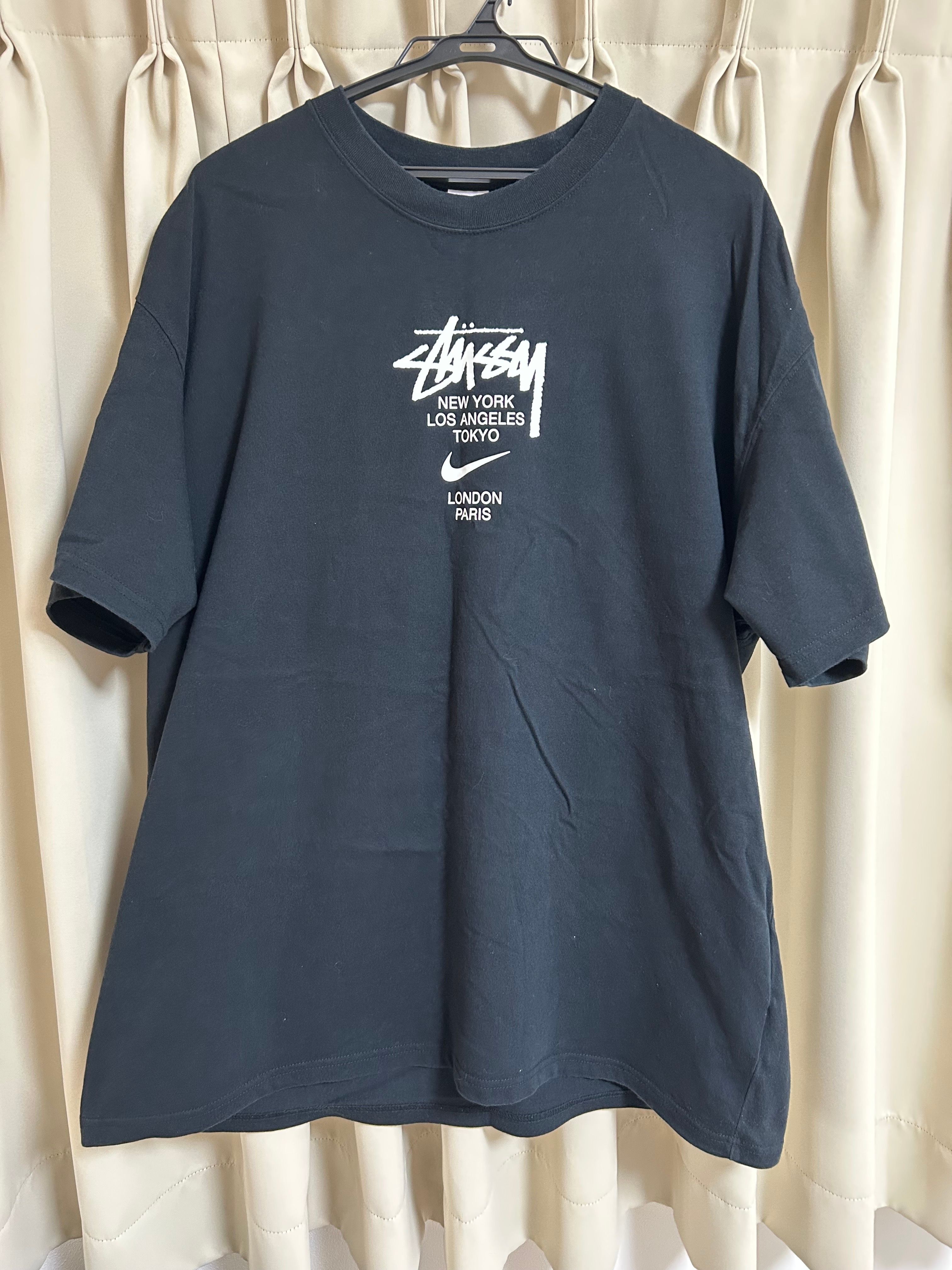 nike stussy t shirt black