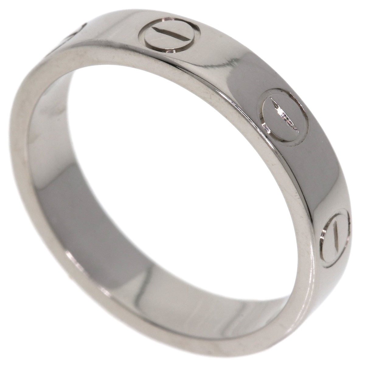 CARTIER カルティエ ミニ ラブリング #47 リング・指輪 K18WG レディース [中古]