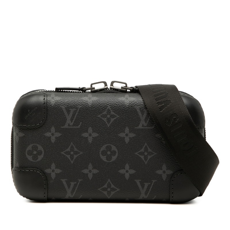ルイ ヴィトン モノグラム エクリプス ホライゾン クラッチ  ショルダーバッグ M45579 ブラック PVC レザー レディース LOUIS VUITTON 中古