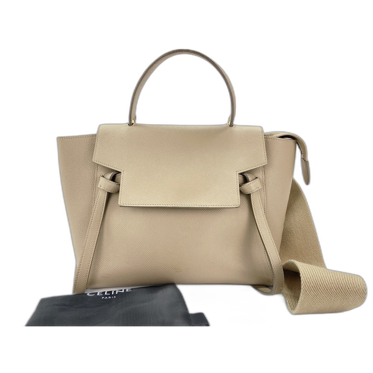 セリーヌ CELINE ベルトバッグ ハンドバッグ レザー【中古】