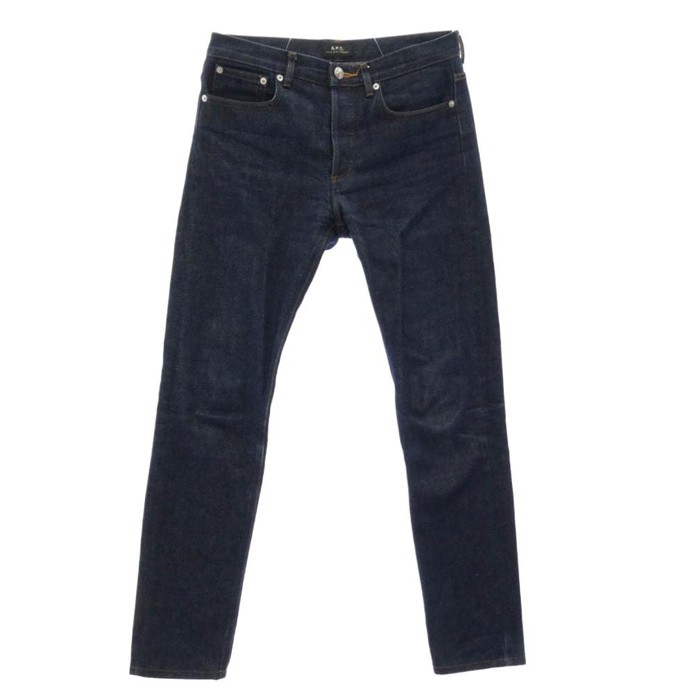 A.P.C. アーペーセー デニムパンツ Petit New Standard プチ ニュースタンダード ボタンフライ 赤耳 デニムパンツ インディゴブルー系 29【中古】