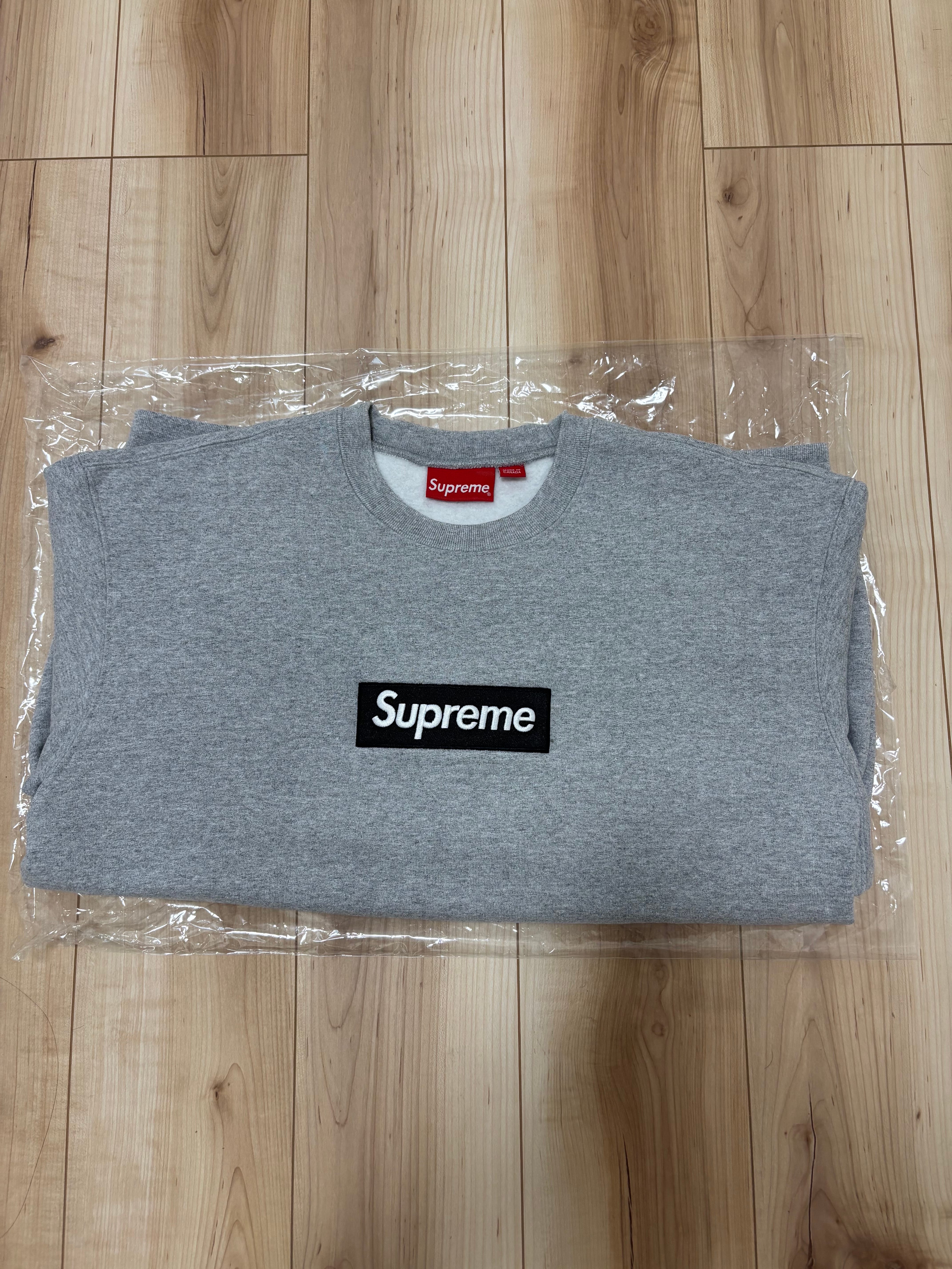 Supreme Box Logo Crewneck "Heather Grey" (22FW)