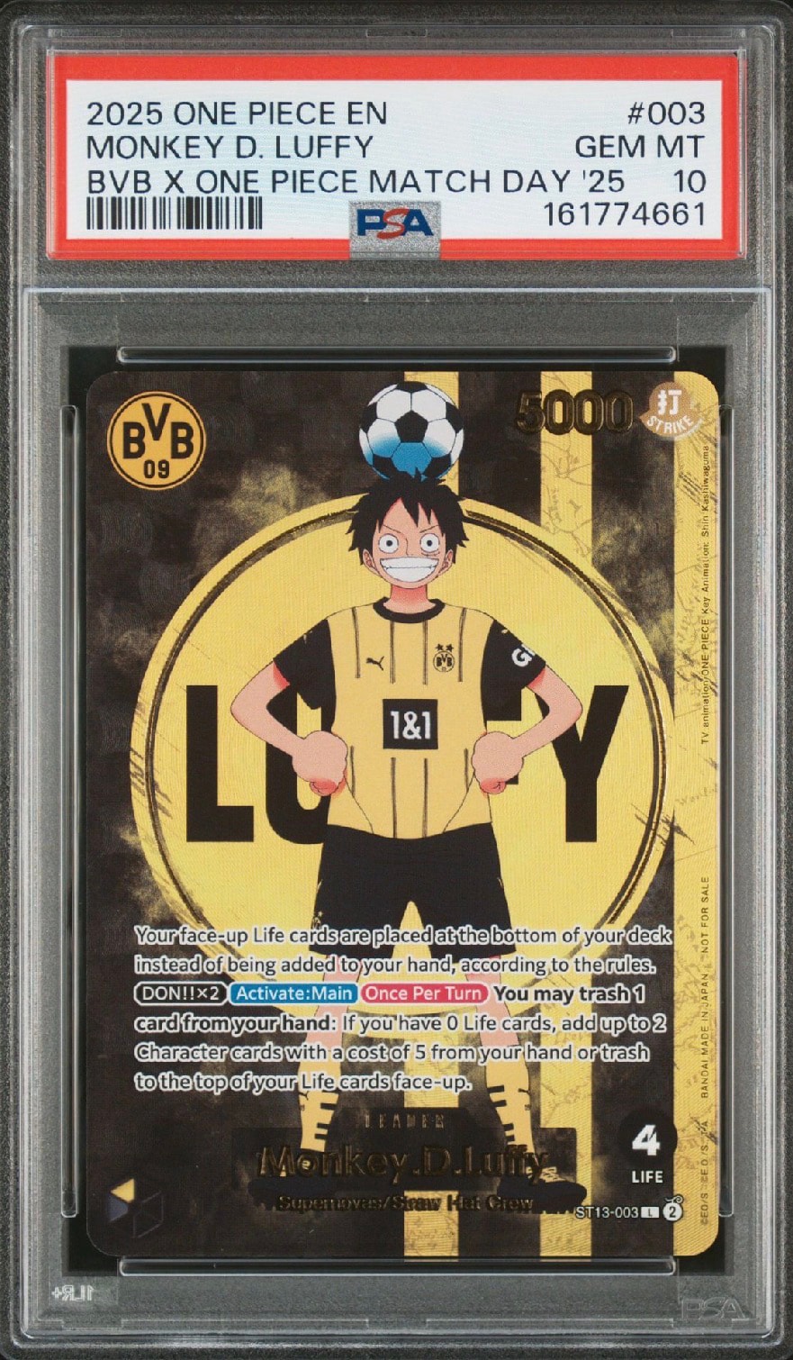 モンキー・D・ルフィ L [ST13-003]【英語版】(プロモーションカード「ボルシアドルトムント × ONE PIECE マッチデー 2025」)