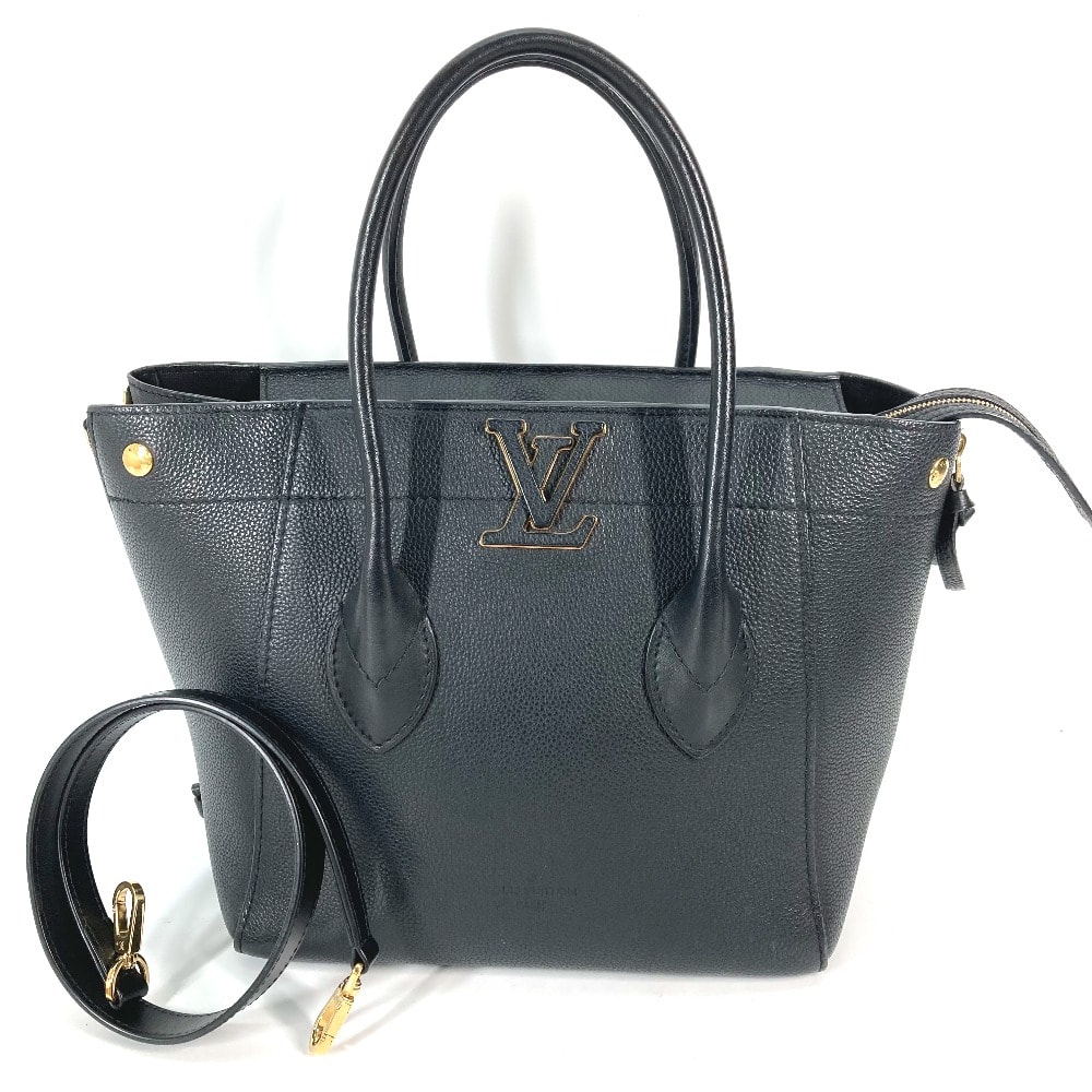 ルイヴィトン LOUIS VUITTON フリーダム M54843 カバン 2WAY トートバッグ 肩掛け ショルダーバッグ ハンドバッグ トリヨンレザー ノワール ブラック