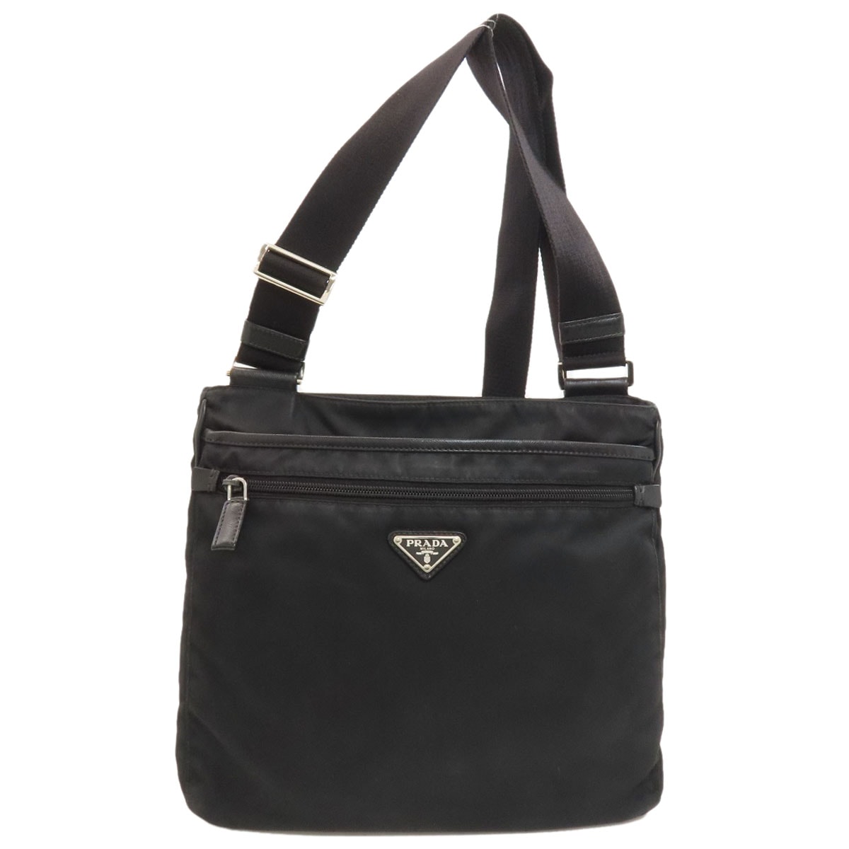 PRADA プラダ ロゴ金具 ロングショルダー ショルダーバッグ ナイロン レディース [中古]