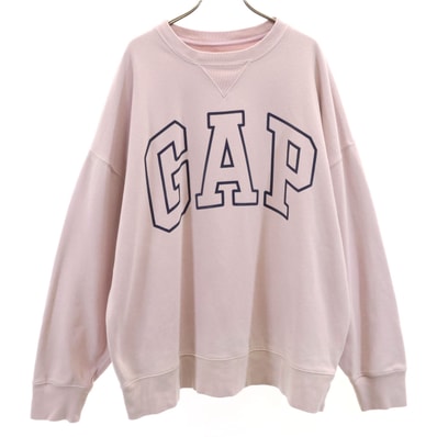 GAP ギャップ 長袖 スウェット トレーナー XL ピンク系