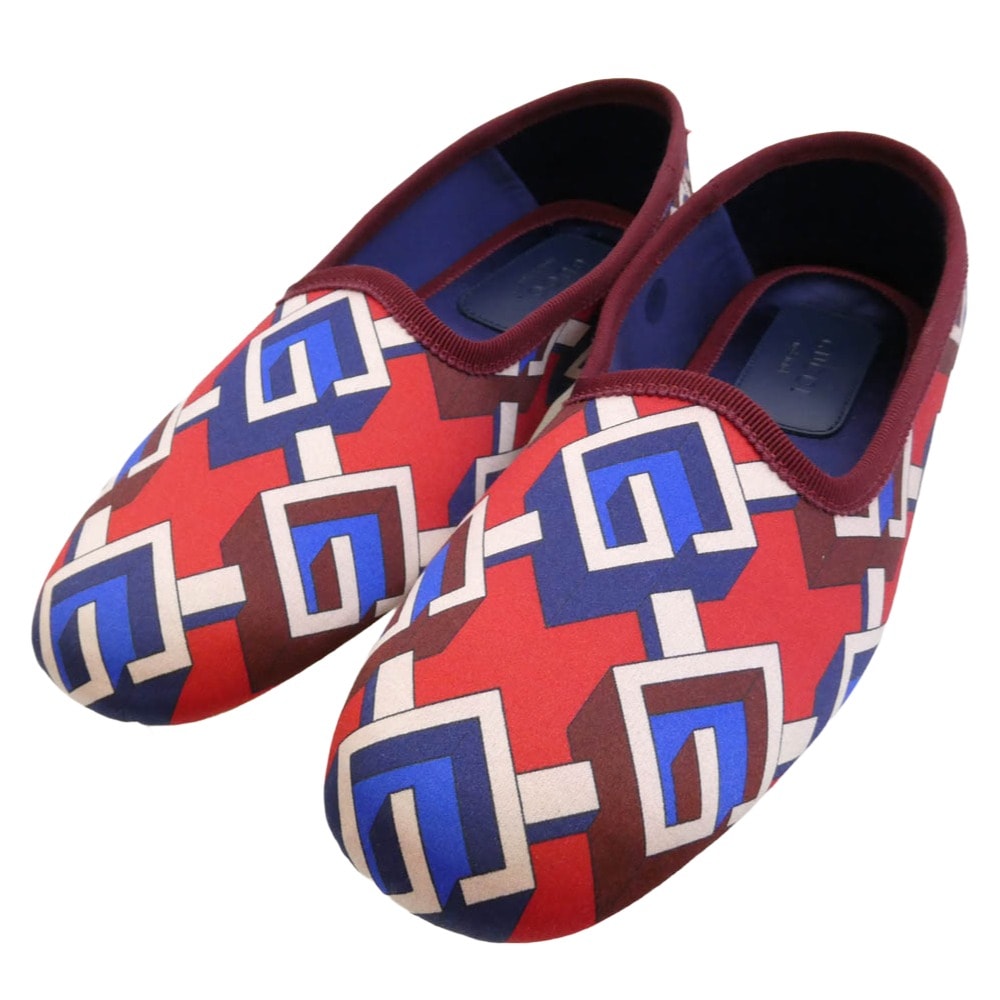 GUCCI グッチ 66238920T106499 Geometric G Print Slipper ジオメトリック プリント スリッパ ルームシューズ マルチカラー系 34【新古品】【未使用】【中古】