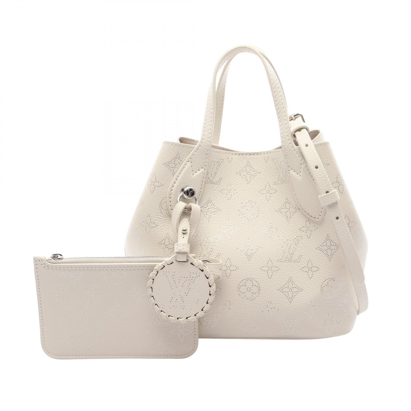 ルイ・ヴィトン LOUIS VUITTON ブロッサムPM マヒナ 2WAY ハンドバッグ バッグ レザー シルバー レディース ホワイト系 / シルバー系 M11842 【中古】